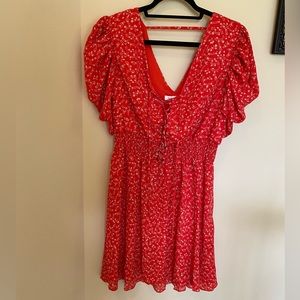 Bailey Blue Woman’s orange floral dress. Size xl